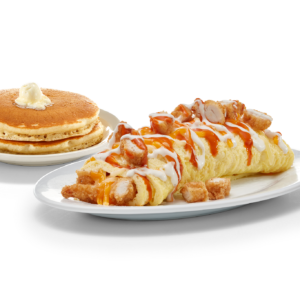 Loaded Buffalo Chicken Omelette